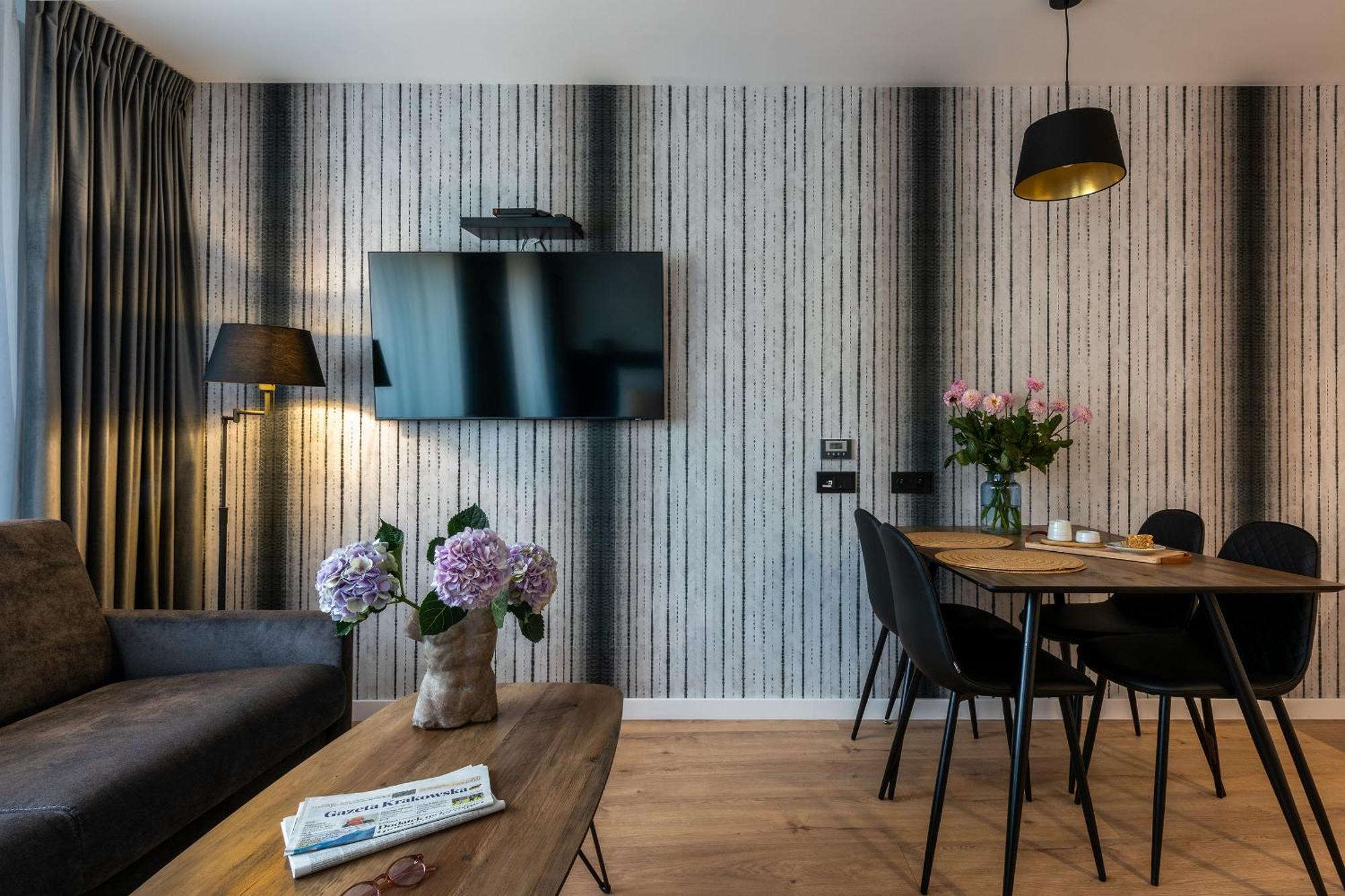 Inpoint Spacious Apartments Near Main Square & Kazimierz District Krakkó Szoba fotó