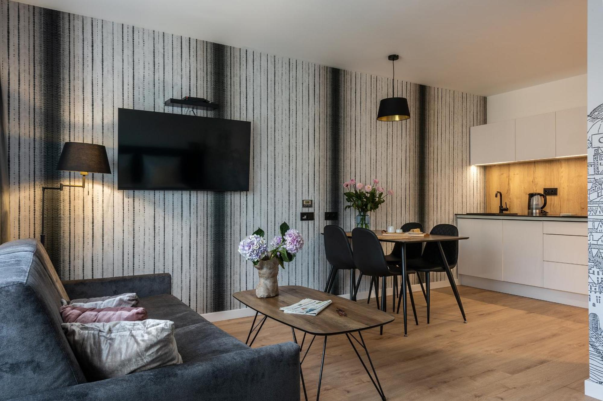 Inpoint Spacious Apartments Near Main Square & Kazimierz District Krakkó Szoba fotó