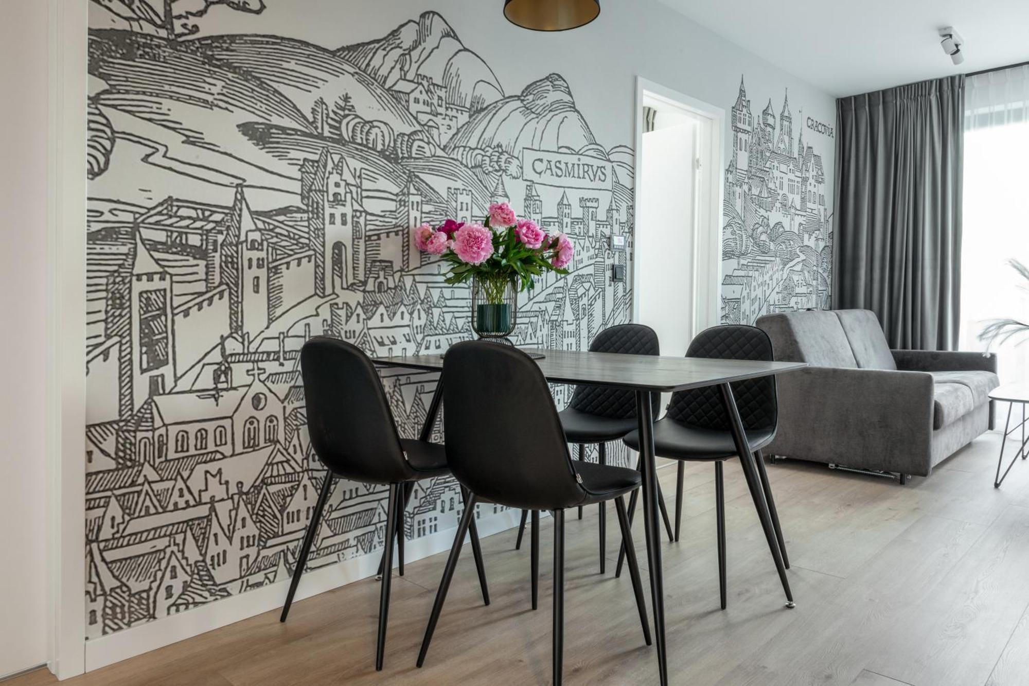 Inpoint Spacious Apartments Near Main Square & Kazimierz District Krakkó Szoba fotó