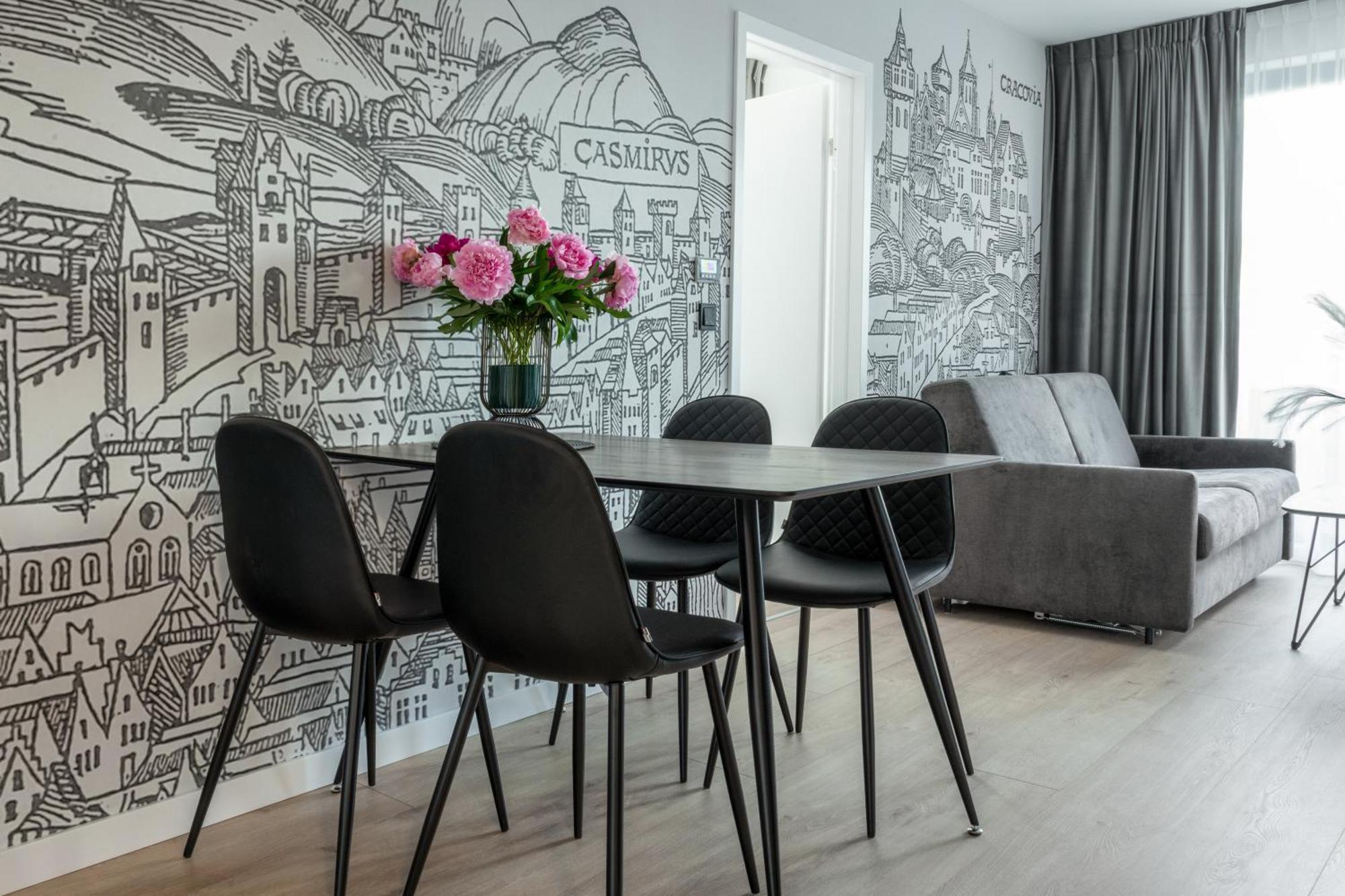 Inpoint Spacious Apartments Near Main Square & Kazimierz District Krakkó Szoba fotó